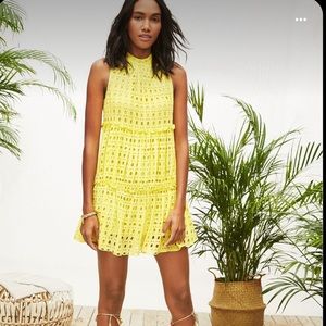 Lilly Pulitzer Yellow Eyelet INDIRA DRESS S